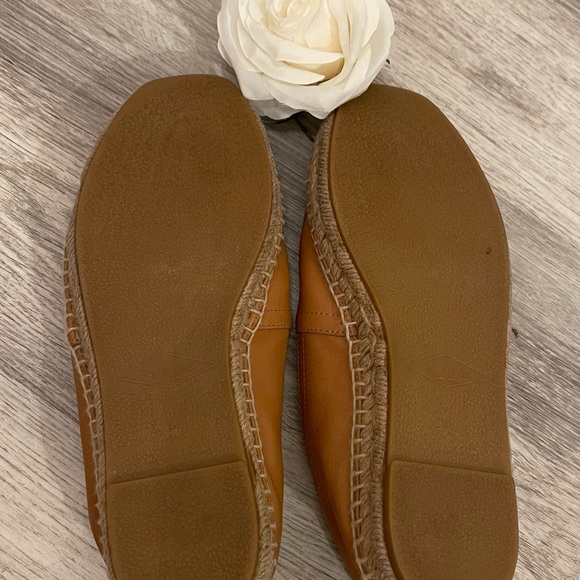 Rag & Bone Espadrille Loafers Flats in Cognac Tan Leather Size 9.5 Retails $375 - Picture 11 of 12